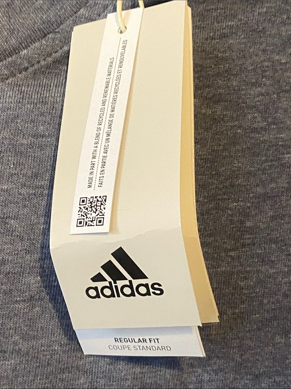 adidas Men’s Heather Navy Short-Sleeve Crew Tee 2XL NWT